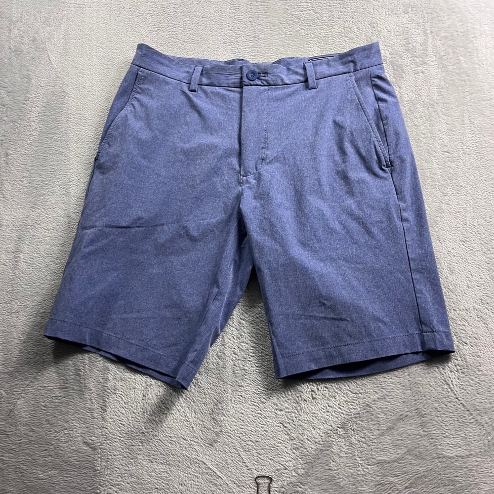Vineyard Vines Performance Breaker Shorts Mens 32 Blue Heather Golf Stretch 8.5"